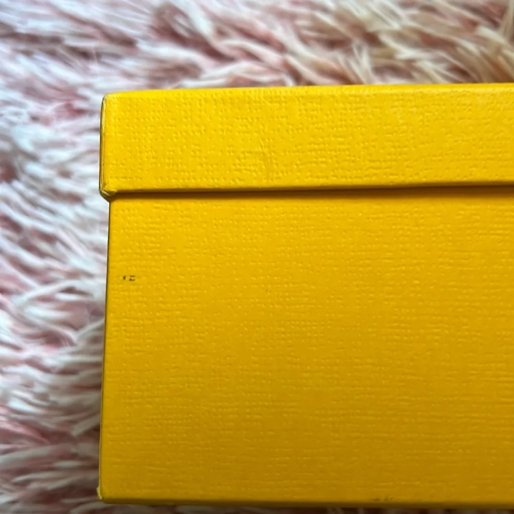 Fendi Roma Gold Black Empty Scarf Accessories Box New